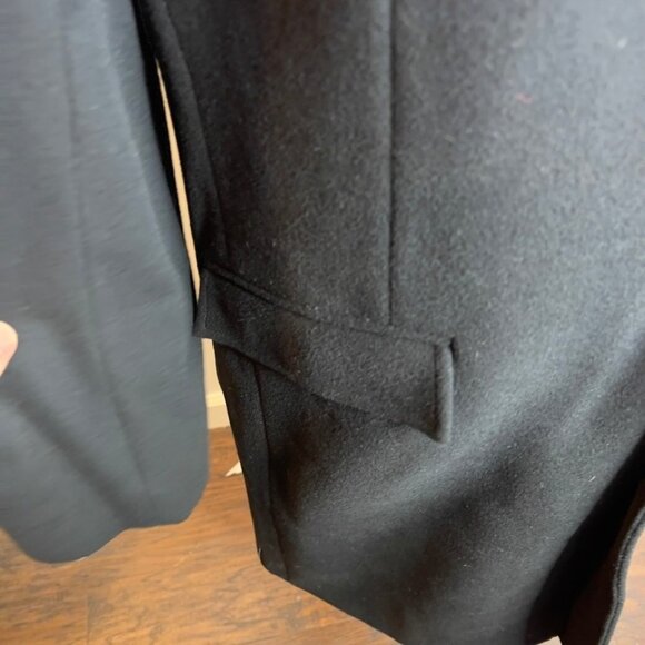 J.Crew $548 Mens Ludlow Top coat Wool Blend in Black 46L BS469 - Picture 2 of 10